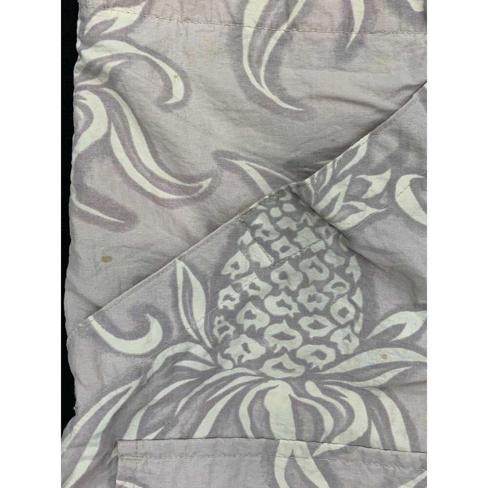 Tommy Bahama Hawaiian Swim Trunks Board Shorts Mens Medium Beige Pineapple Beach - Picture 13 of 14